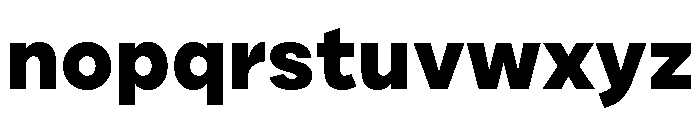 Draft Expanded Extra Bold Font LOWERCASE