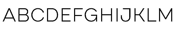 Draft Expanded Light Font UPPERCASE