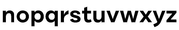 Draft Expanded Semi Bold Font LOWERCASE
