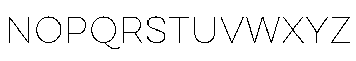 Draft Expanded Thin Font UPPERCASE