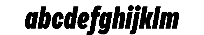 Draft Extra Condensed Black Italic FONT
