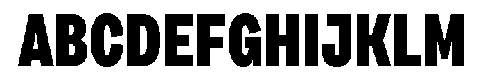Draft Extra Condensed Black Font UPPERCASE