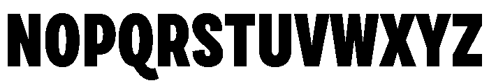 Draft Extra Condensed Black Font UPPERCASE
