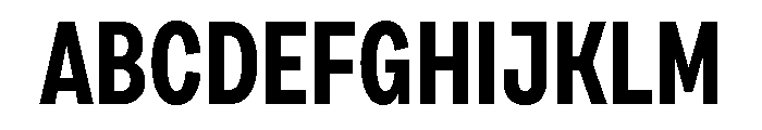 Draft Extra Condensed Bold Font UPPERCASE