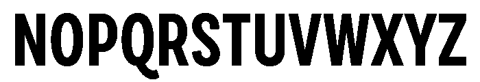 Draft Extra Condensed Bold Font UPPERCASE