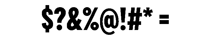 Draft Extra Condensed Extra Bold Font OTHER CHARS
