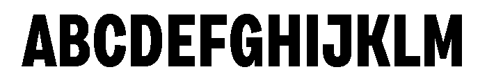 Draft Extra Condensed Extra Bold Font UPPERCASE