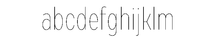 Draft Extra Condensed Hairline FONT