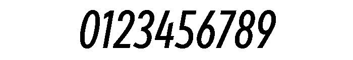 Draft Extra Condensed Medium Italic Font OTHER CHARS
