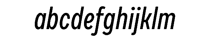 Draft Extra Condensed Medium Italic FONT