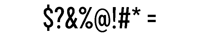 Draft Extra Condensed Medium Font OTHER CHARS