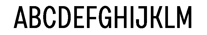 Draft Extra Condensed Medium Font UPPERCASE