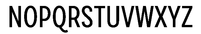 Draft Extra Condensed Medium Font UPPERCASE