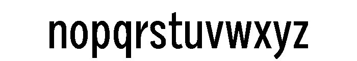 Draft Extra Condensed Medium Font LOWERCASE