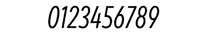 Draft Extra Condensed Regular Italic Font OTHER CHARS