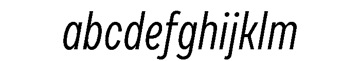 Draft Extra Condensed Regular Italic FONT
