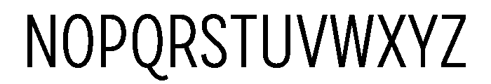 Draft Extra Condensed Regular Font UPPERCASE
