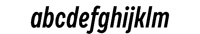 Draft Extra Condensed Semi Bold Italic FONT