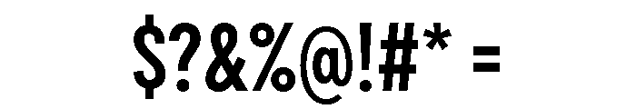 Draft Extra Condensed Semi Bold Font OTHER CHARS