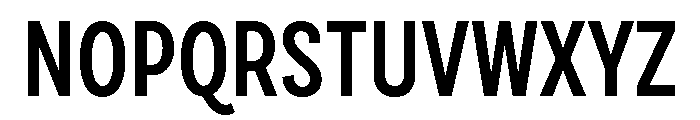 Draft Extra Condensed Semi Bold Font UPPERCASE