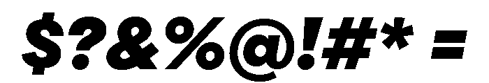 Draft Extra Expanded Black Italic Font OTHER CHARS
