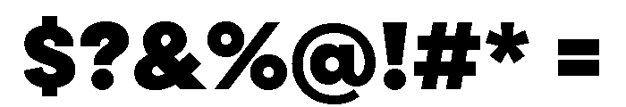 Draft Extra Expanded Black Font OTHER CHARS