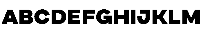Draft Extra Expanded Black Font UPPERCASE