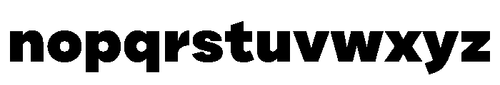 Draft Extra Expanded Black Font LOWERCASE