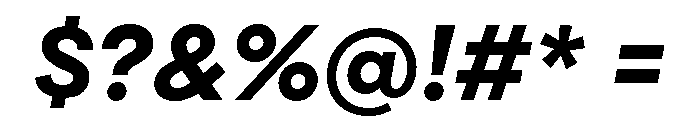 Draft Extra Expanded Bold Italic Font OTHER CHARS