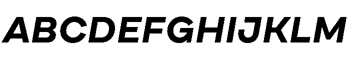 Draft Extra Expanded Bold Italic Font UPPERCASE