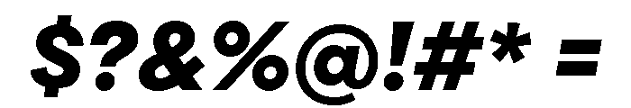 Draft Extra Expanded Extra Bold Italic Font OTHER CHARS