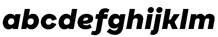 Draft Extra Expanded Extra Bold Italic FONT