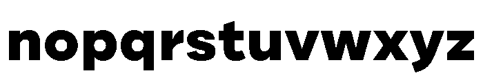 Draft Extra Expanded Extra Bold Font LOWERCASE