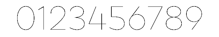 Draft Extra Expanded Hairline Font OTHER CHARS