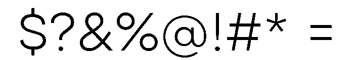 Draft Extra Expanded Light Font OTHER CHARS