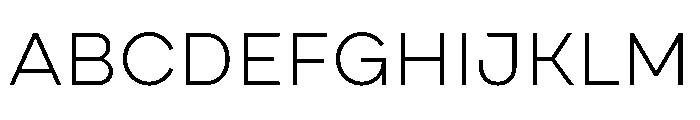 Draft Extra Expanded Light Font UPPERCASE