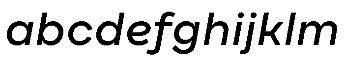 Draft Extra Expanded Medium Italic FONT