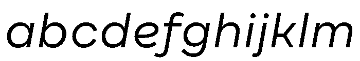 Draft Extra Expanded Regular Italic FONT