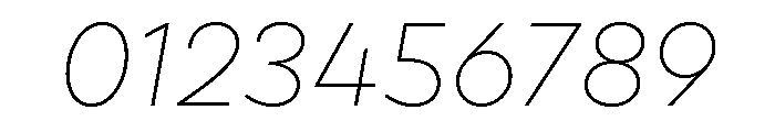 Draft Extra Expanded Thin Italic Font OTHER CHARS