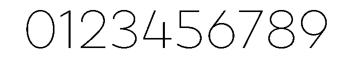 Draft Extra Expanded Thin Font OTHER CHARS