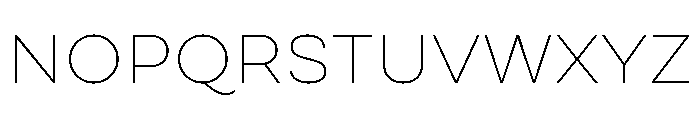 Draft Extra Expanded Thin Font UPPERCASE