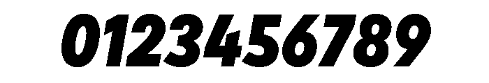 Draft Narrow Black Italic Font OTHER CHARS