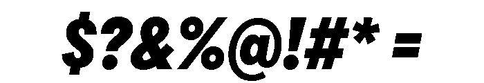 Draft Narrow Black Italic Font OTHER CHARS