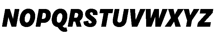 Draft Narrow Black Italic Font UPPERCASE
