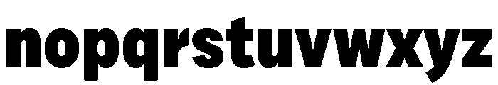 Draft Narrow Black Font LOWERCASE