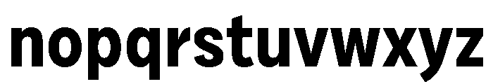 Draft Narrow Bold Font LOWERCASE