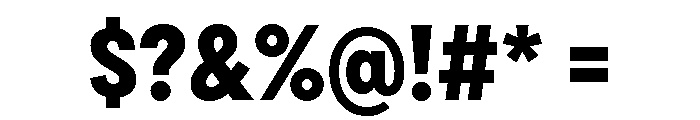 Draft Narrow Extra Bold Font OTHER CHARS