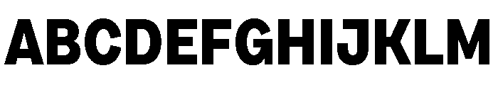 Draft Narrow Extra Bold Font UPPERCASE