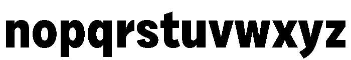 Draft Narrow Extra Bold Font LOWERCASE