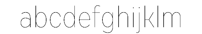 Draft Narrow Hairline FONT